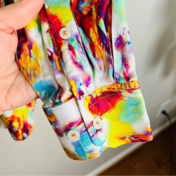 Kalmin Ross mens elephant print button down shirt - Picture 7 of 7